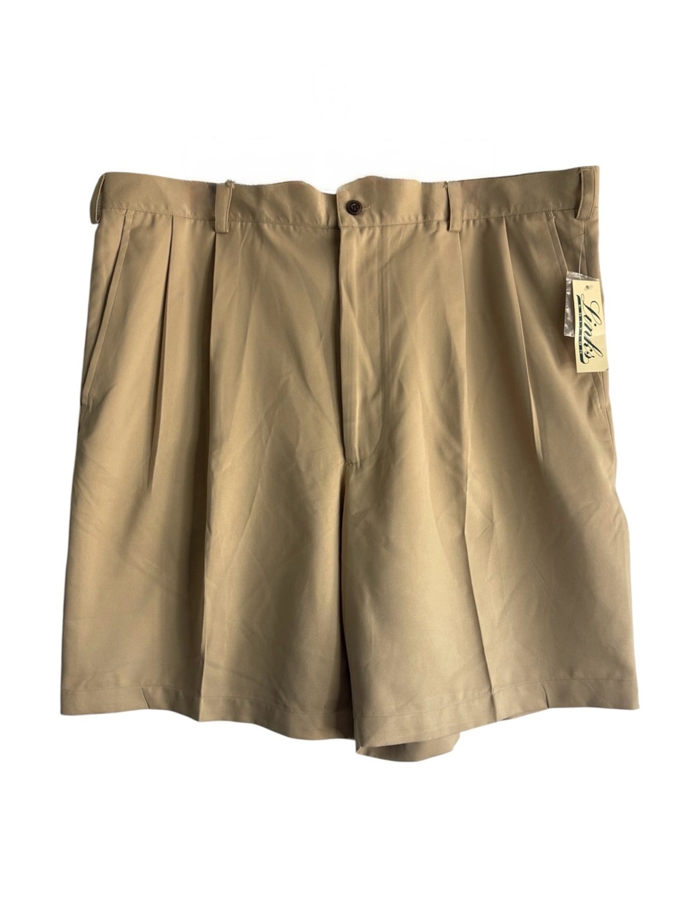NWT Links Edition Pleated Khaki Golf Shorts